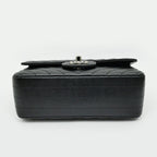 Chanel Chezblanc Stitch Mini 20 Chain Shoulder Bag Black Silver Caviar Leather — view 3