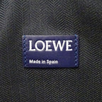 Loewe Clutch Anagram T Pouch Leather Navy Blue — view 6