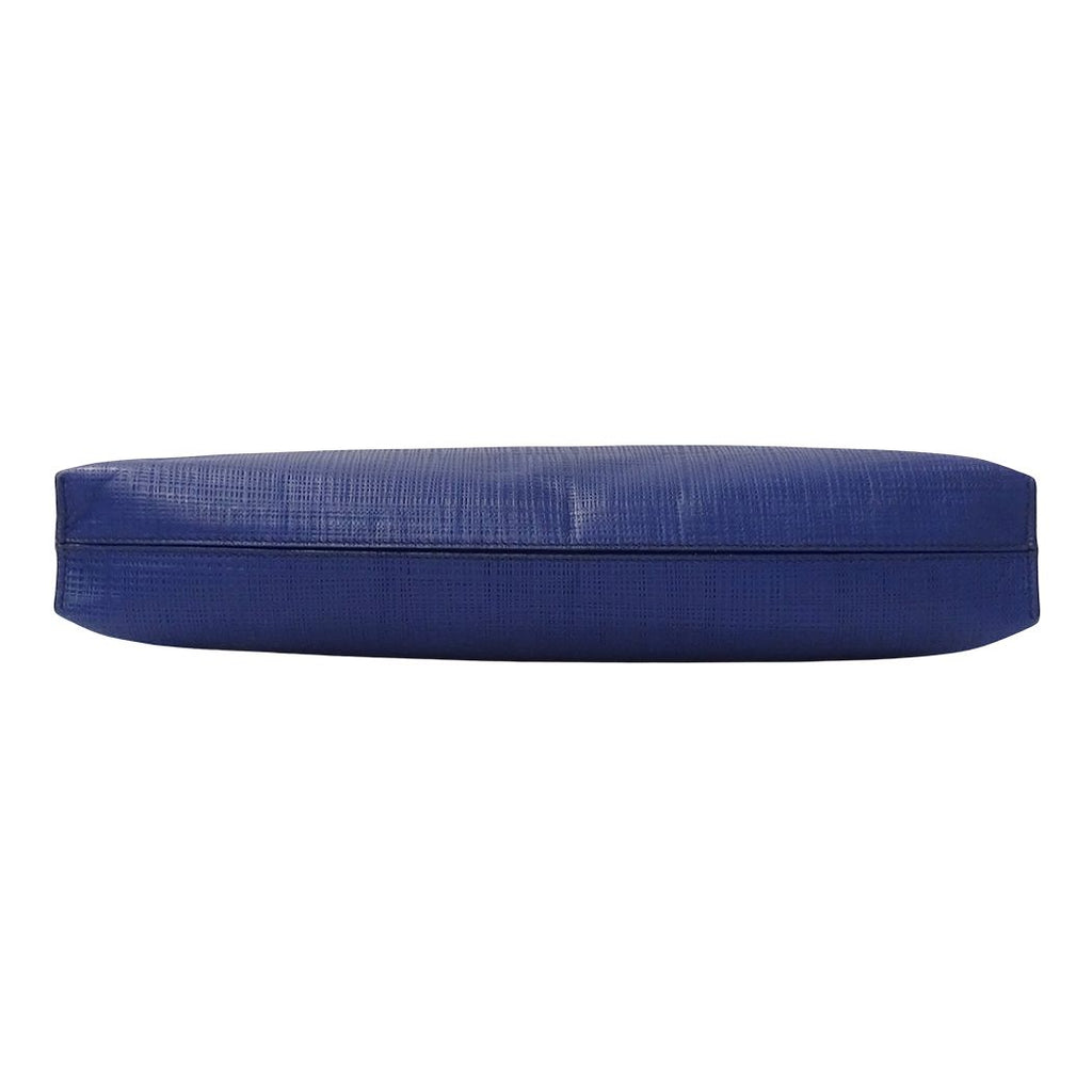 Loewe Clutch Anagram T Pouch Leather Navy Blue — view 3
