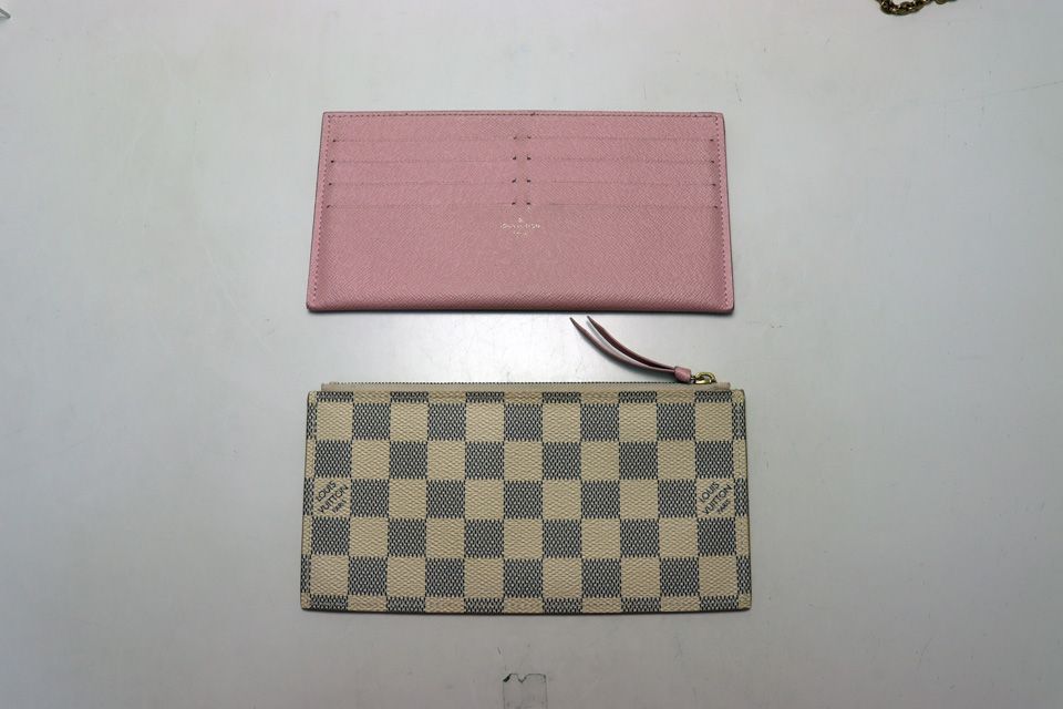 Louis Vuitton Damier Azur Pochette Felicie Chain Wallet Shoulder — view 9