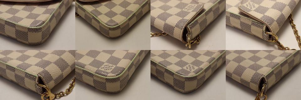 Louis Vuitton Damier Azur Pochette Felicie Chain Wallet Shoulder — view 5