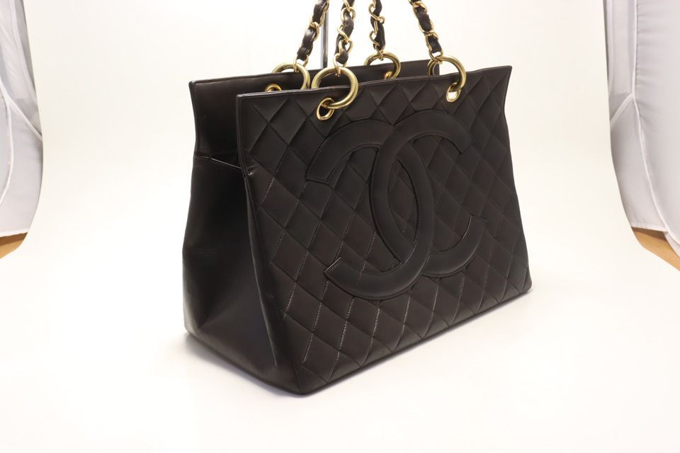 Chanel Lambskin Quilted Chain Tote — view 4