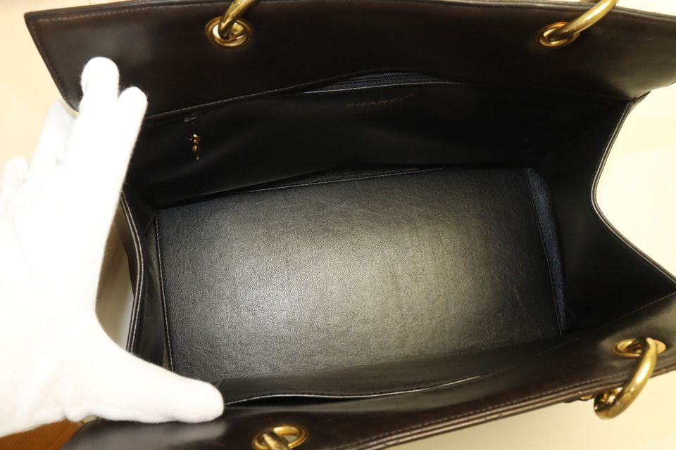 Chanel Lambskin Quilted Chain Tote — view 7