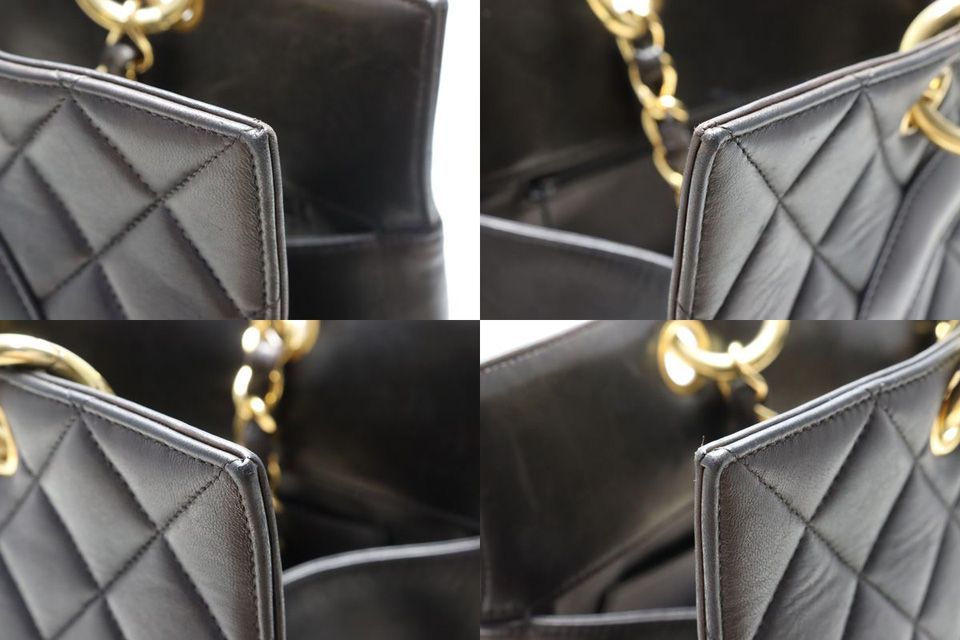 Chanel Lambskin Quilted Chain Tote — view 9