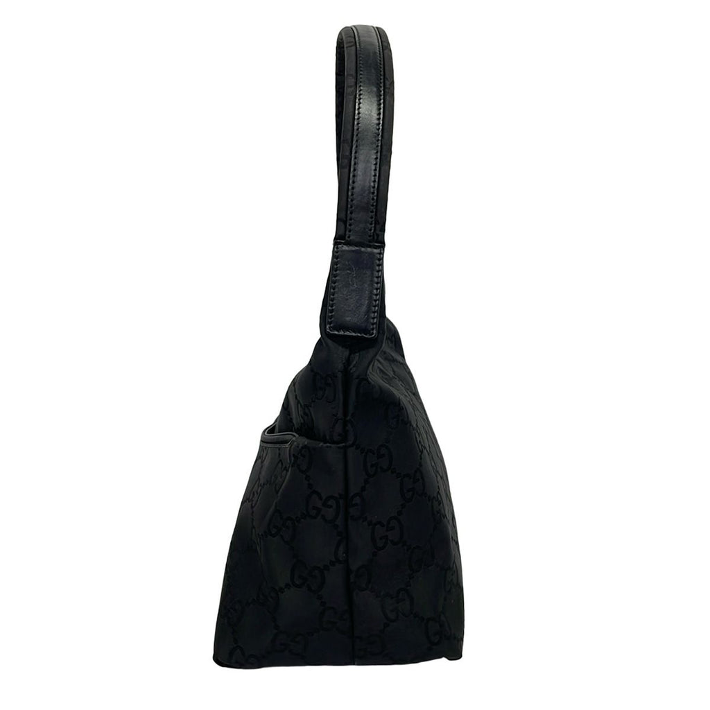 Gucci Shoulder Bag GG Pattern Black Leather — view 4