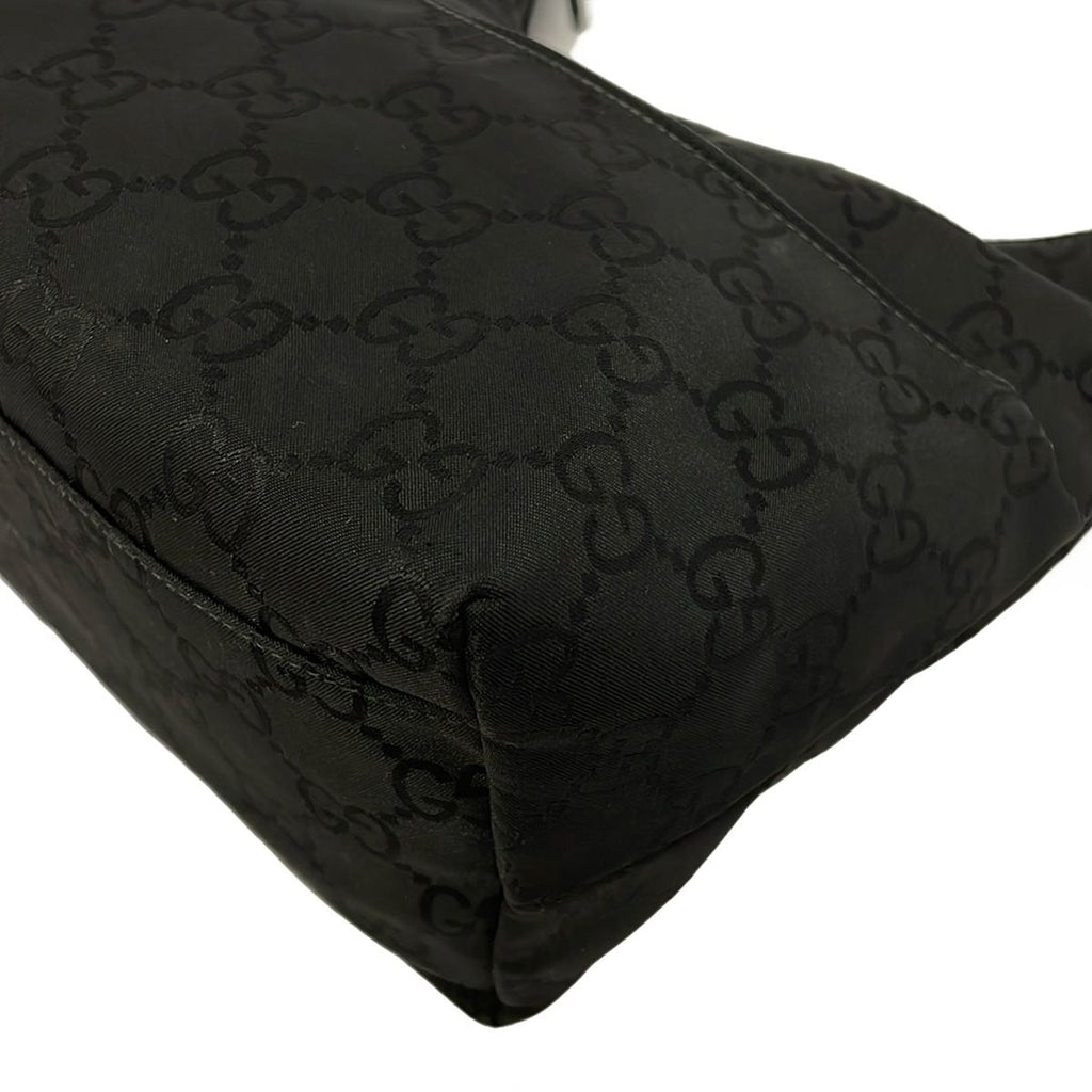 Gucci Shoulder Bag GG Pattern Black Leather — view 6