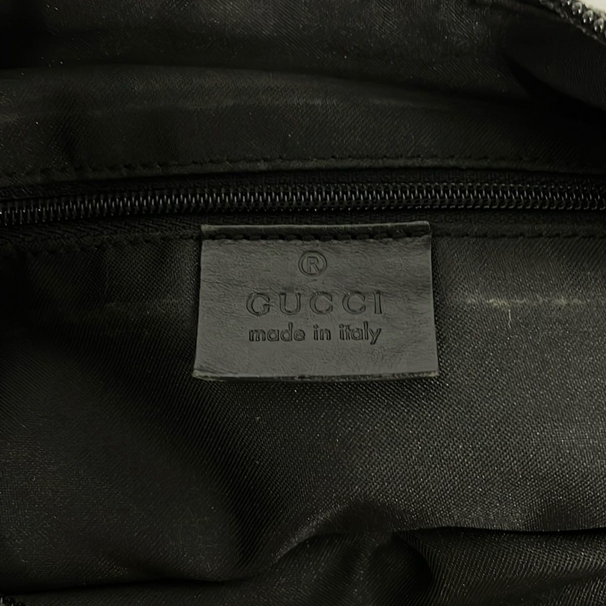 Gucci Shoulder Bag GG Pattern Black Leather — view 9