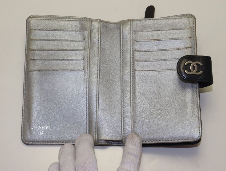Chanel Camellia Lambskin Bifold Wallet — view 4