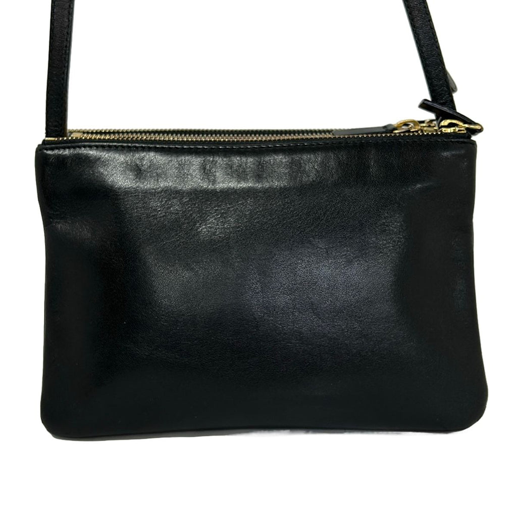 Celine Shoulder Bag Trio Black Crossbody Leather — view 3