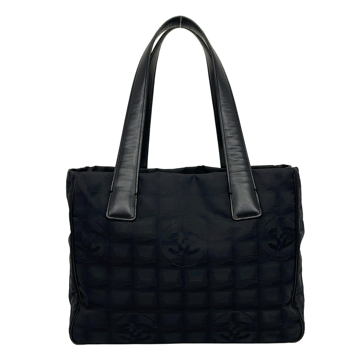 Chanel Tote New Travel Line PM Black Leather