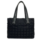 Chanel Tote New Travel Line PM Black Leather — view 3