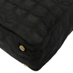 Chanel Tote New Travel Line PM Black Leather — view 6