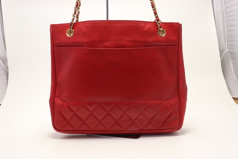 Chanel Lambskin Chain Tote Shoulder — view 2