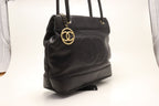Chanel Lambskin CC Logo Tote Shoulder — view 4