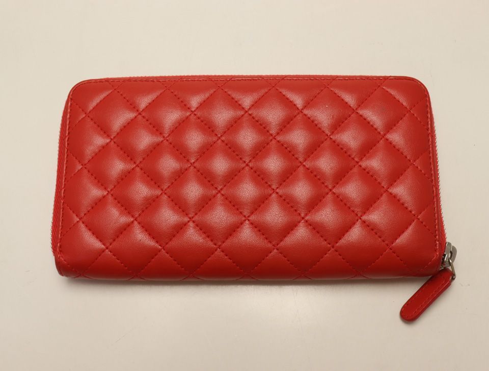 Chanel Lambskin Quilted Zip Around Wallet — view 2