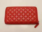 Chanel Lambskin Quilted Zip Around Wallet — view 2