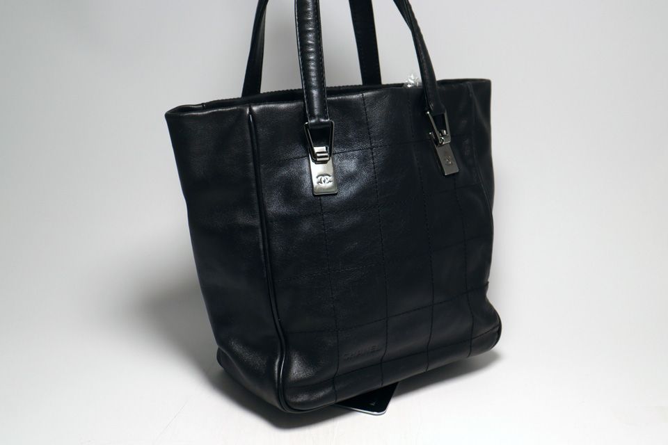 Chanel Chocolate Bar Lambskin Tote — view 4