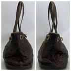 Dior Panarea Tote Cannage Stitch Brown — view 5