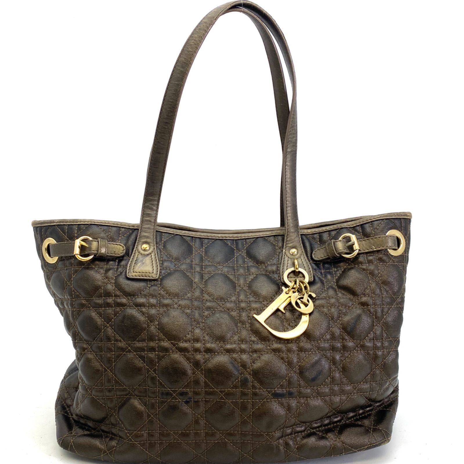 Dior Panarea Tote Cannage Stitch Brown