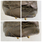 Dior Panarea Tote Cannage Stitch Brown — view 6