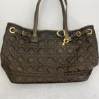 Dior Panarea Tote Cannage Stitch Brown — view 9