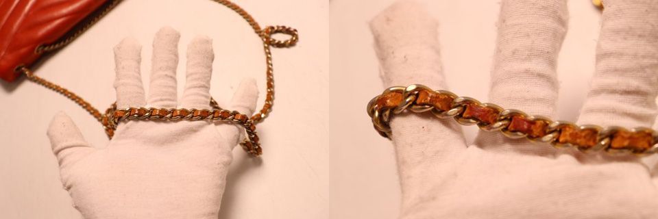 Chanel Stitch Leather Chain Shoulder — view 6