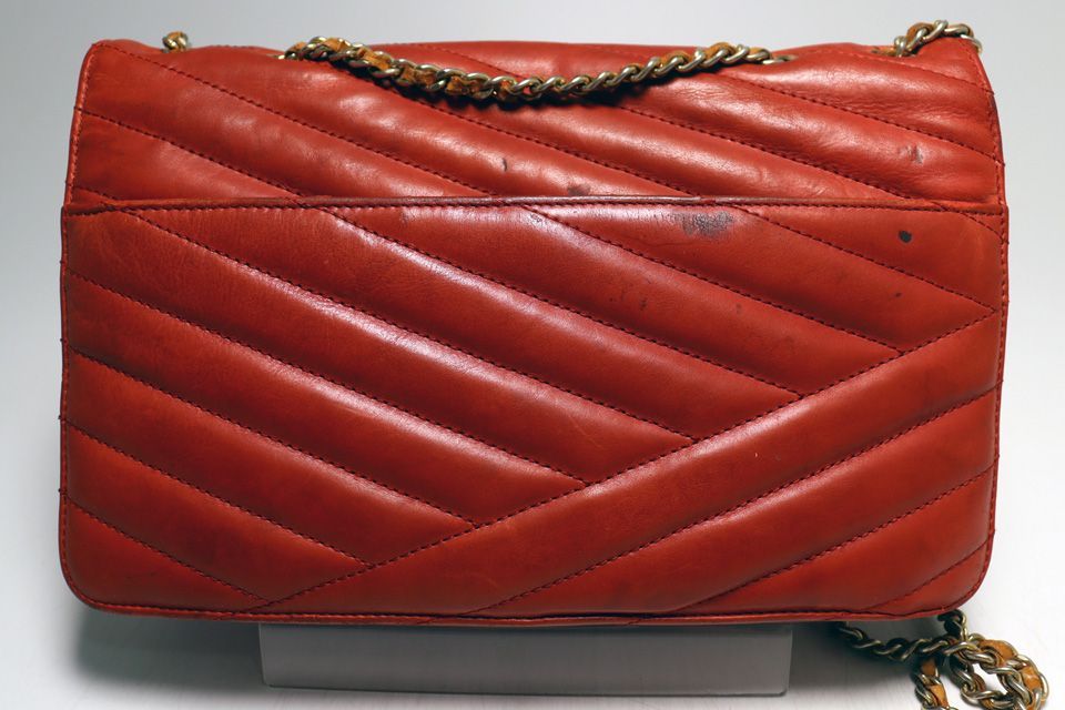 Chanel Stitch Leather Chain Shoulder — view 2