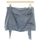 Fendi Cargo Pocket Mini Skirt Trapezoid Zucchini Plate 40 Light Blue — view 2