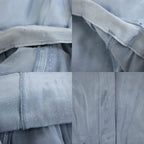 Fendi Cargo Pocket Mini Skirt Trapezoid Zucchini Plate 40 Light Blue — view 8