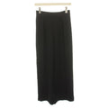 Hermes Rayon Silk 1 Tuck Wide Pants Trousers Easy Blend 34 Black DF YT