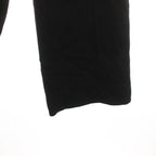 Hermes Rayon Silk 1 Tuck Wide Pants Trousers Easy Blend 34 Black DF YT — view 7
