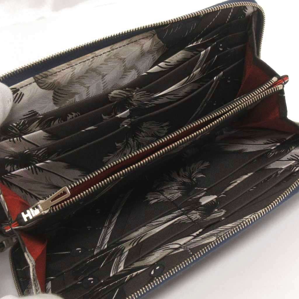 Hermes Azap Long Silk in Wallet Leather Navy — view 7