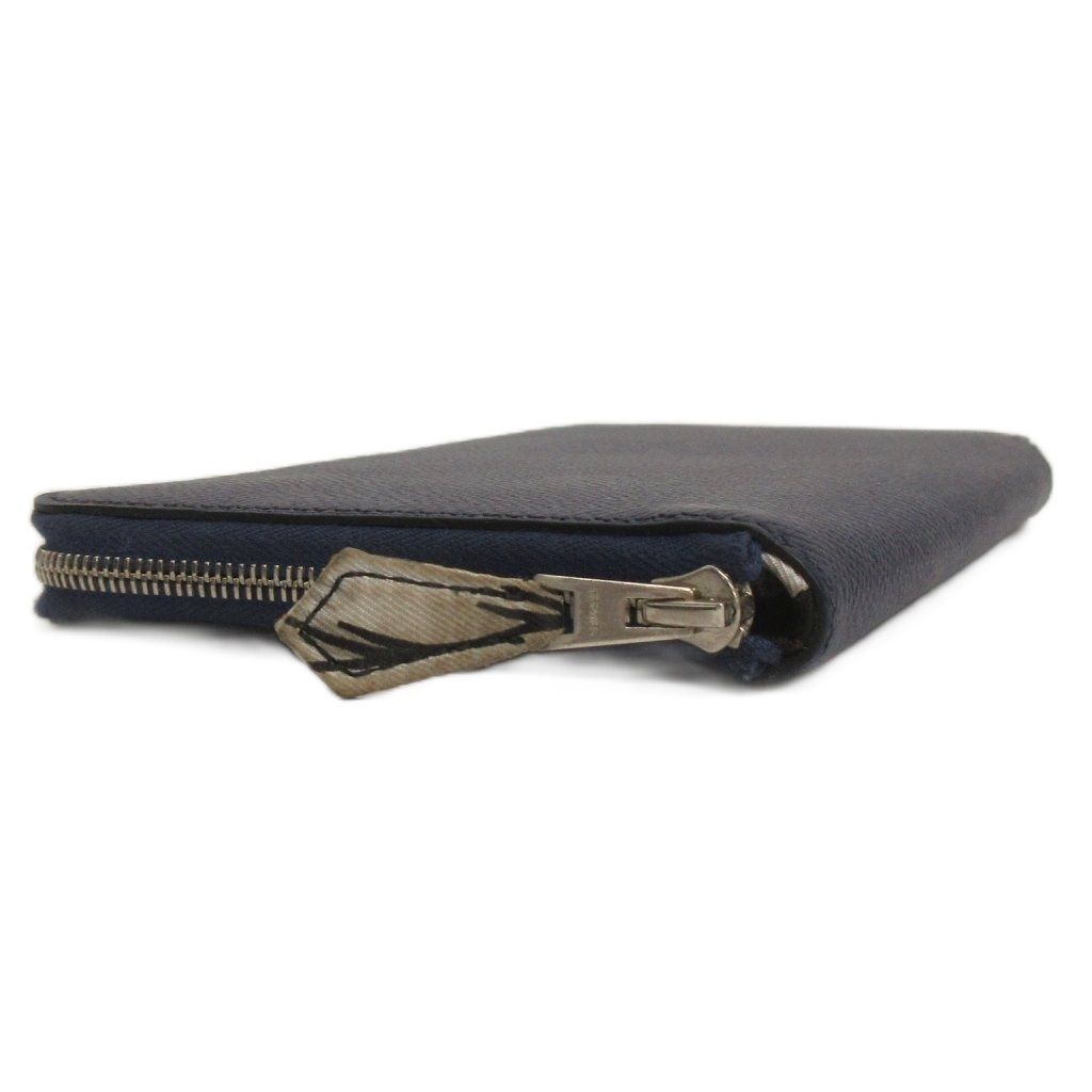Hermes Azap Long Silk in Wallet Leather Navy — view 3