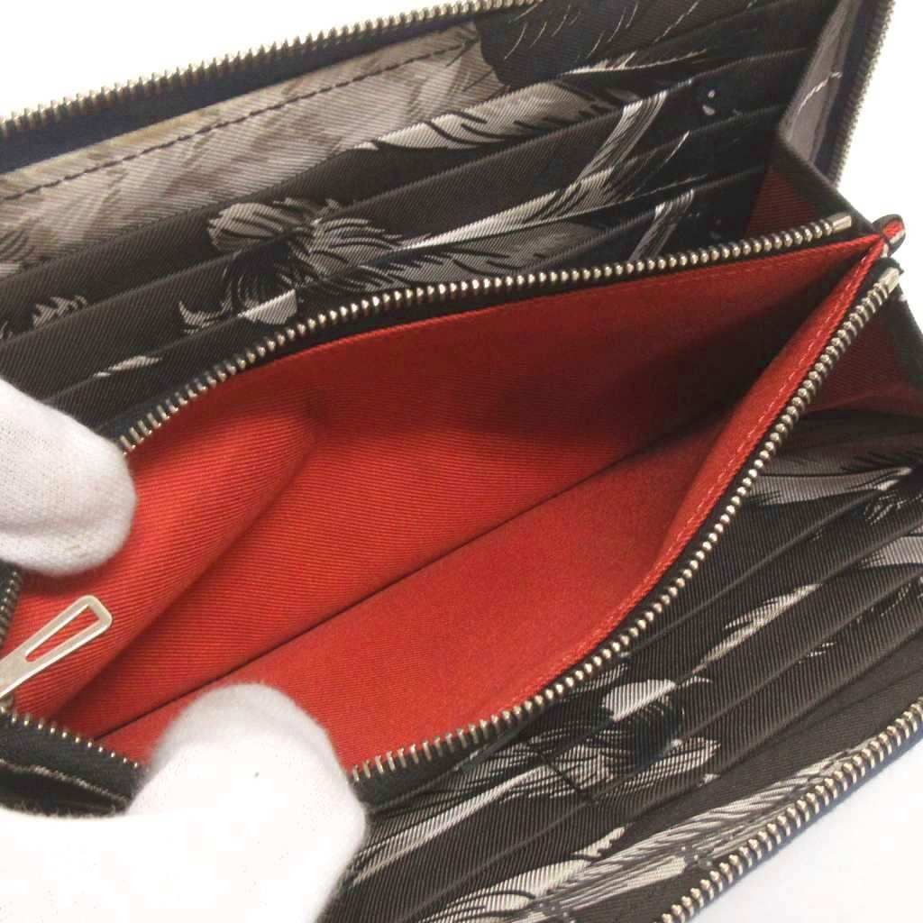 Hermes Azap Long Silk in Wallet Leather Navy — view 8