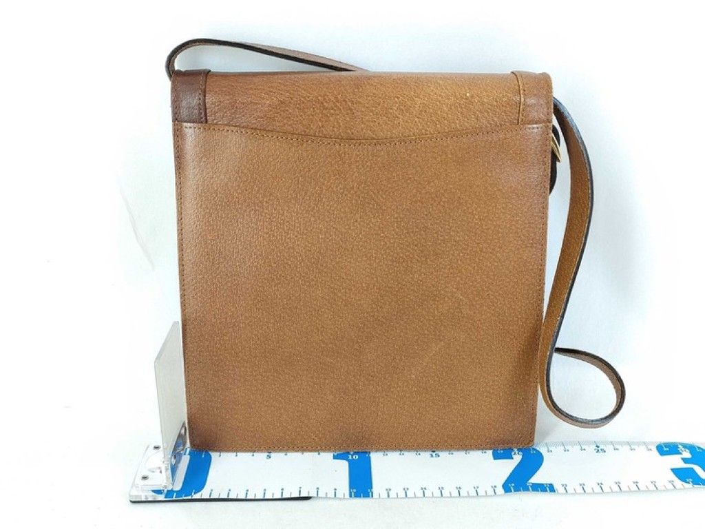 Saint Laurent Shoulder Bag Line Brown Leather — view 2