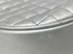 Celine Shoulder Bag C Charm Silver Leather Gold — view 6
