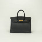 Hermes Birkin 35 Tote Noir Black Gold