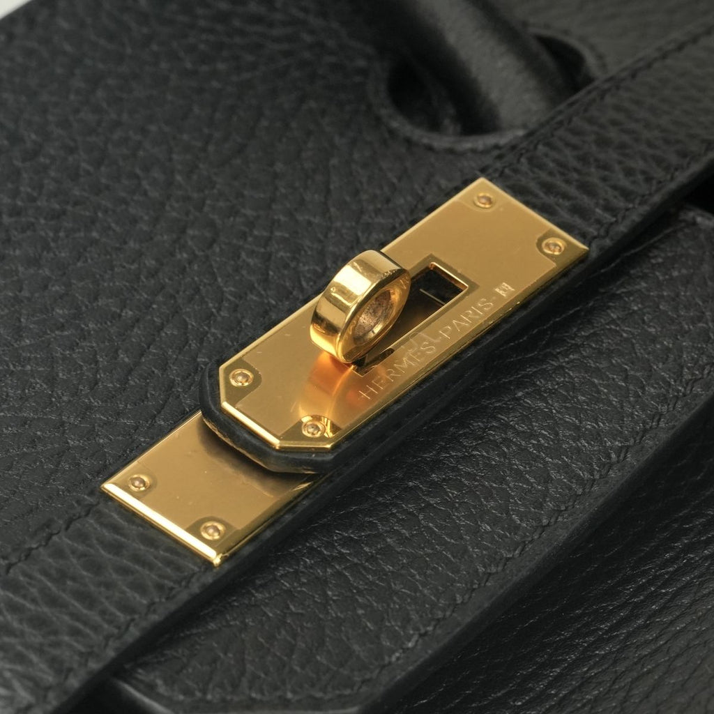 Hermes Birkin 35 Tote Noir Black Gold — view 7