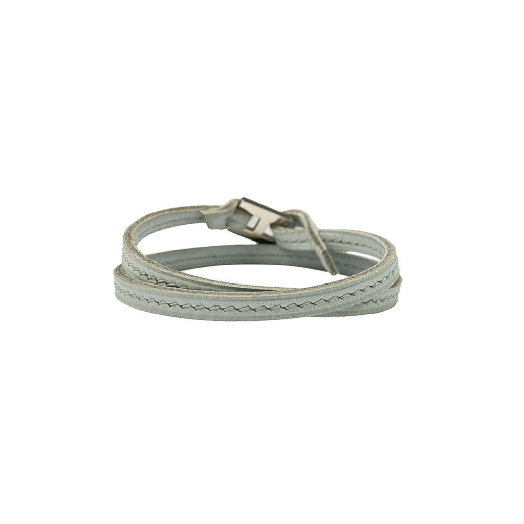 Hermes Bracelet Tillet Leather Light Gray — view 3