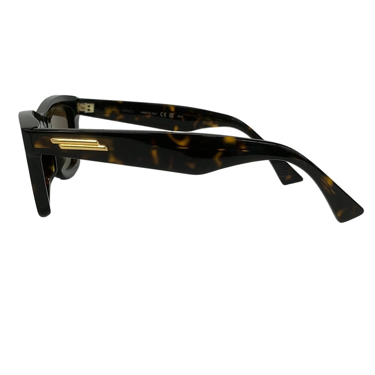 Bottega Veneta Sunglasses BV Dark Brown Beak Pattern Eyewear — view 2