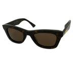 Bottega Veneta Sunglasses BV Dark Brown Beak Pattern Eyewear