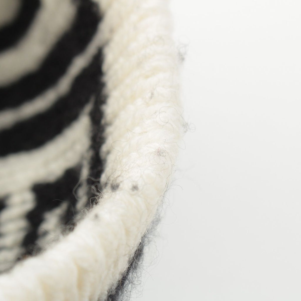 Chanel Logo Knit Cap Beanie Hat Black White — view 7