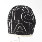 Chanel Logo Knit Cap Beanie Hat Black White — view 2