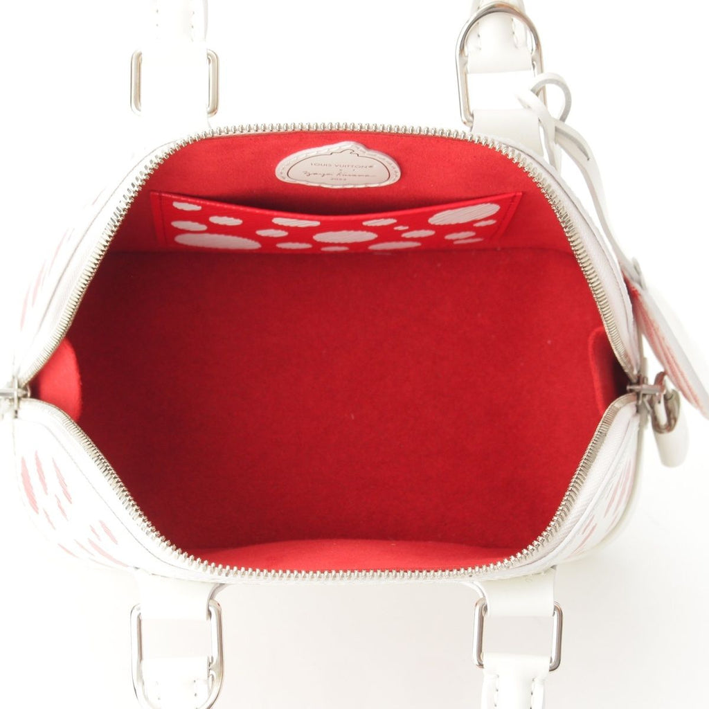 Louis Vuitton Yayoi Kusama Epi Alma BB Handbag Reactive White — view 6