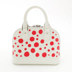 Louis Vuitton Yayoi Kusama Epi Alma BB Handbag Reactive White — view 4