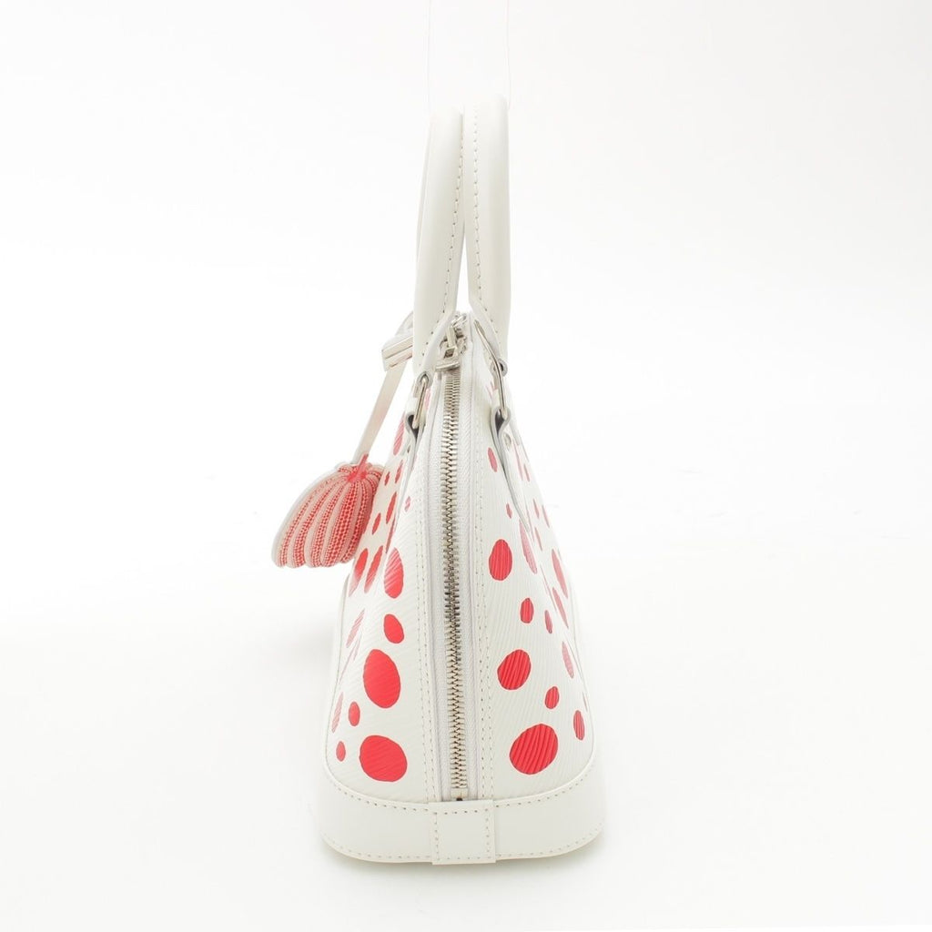 Louis Vuitton Yayoi Kusama Epi Alma BB Handbag Reactive White — view 3
