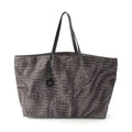 Bottega Veneta Nylon Intreccio Illusion Tote Gray