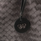 Bottega Veneta Nylon Intreccio Illusion Tote Gray — view 9