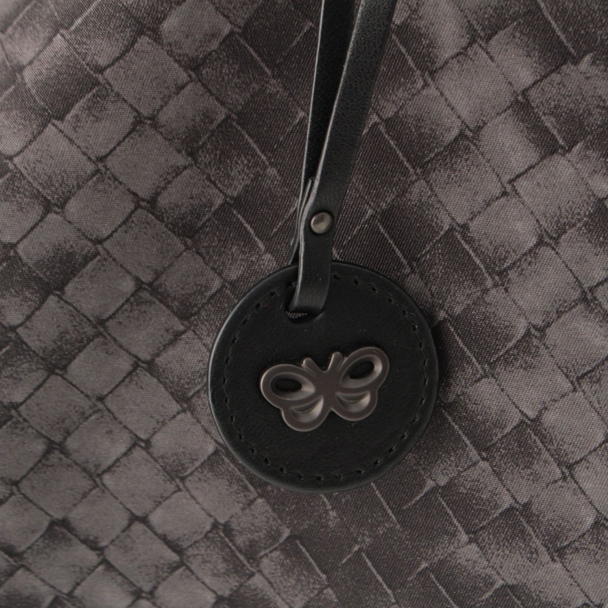 Bottega Veneta Nylon Intreccio Illusion Tote Gray — view 9