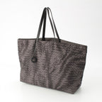 Bottega Veneta Nylon Intreccio Illusion Tote Gray — view 2